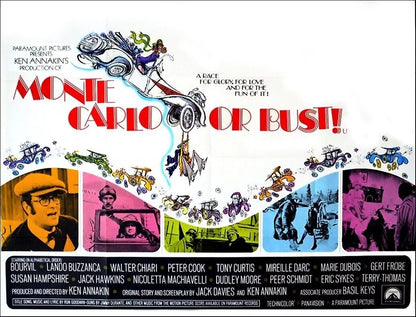 MONTE CARLO OR BUST (1969) Tony Curtis, Susan Hampshire - Public Domain DVD NO CASE !