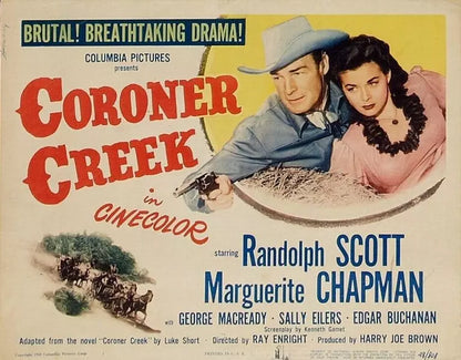 CORONER CREEK (1948) Randolph Scott - Public Domain DVD NO CASE