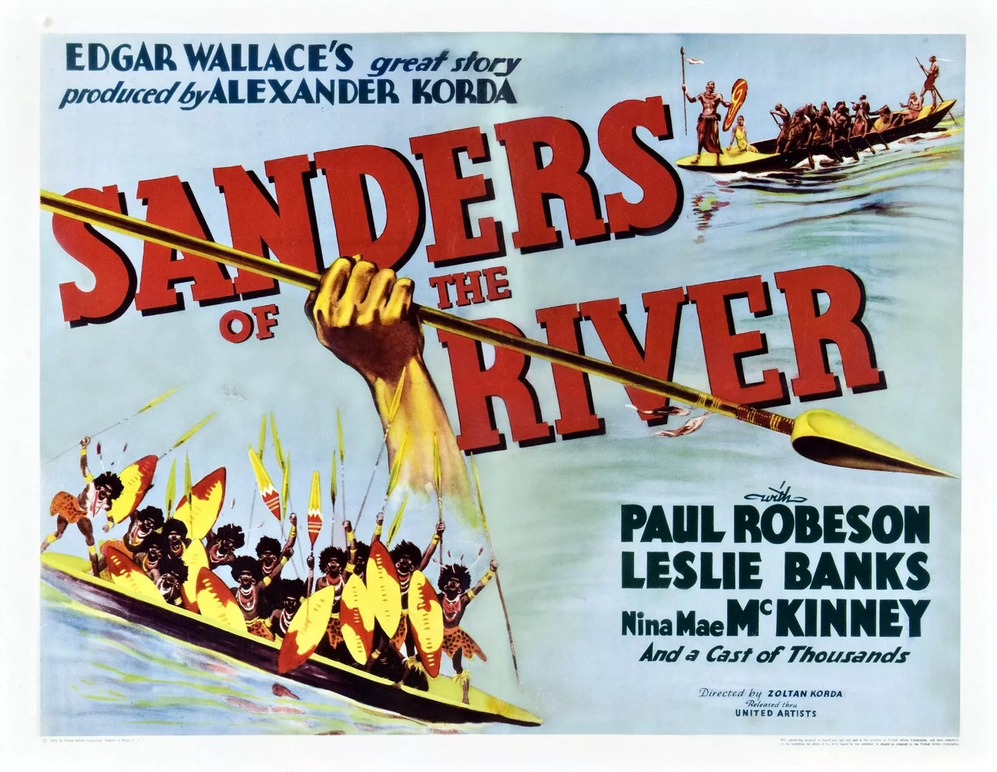 Sanders of the River  (1935) PAUL ROBESON - DVD, Public Domain DVD NO CASE