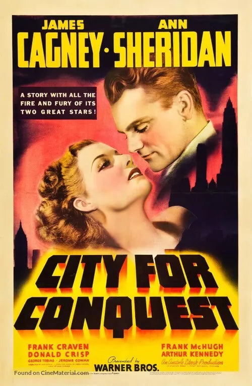 CITY FOR CONQUEST (1940) James Cagney - Public Domain DVD NO CASE