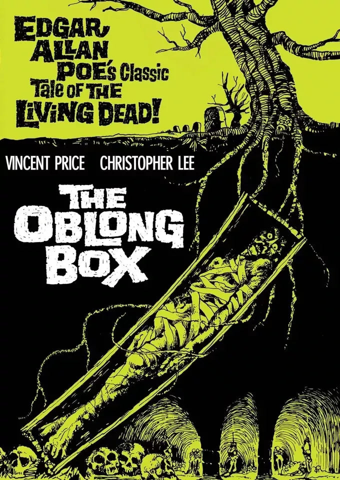 THE OBLONG BOX  (1969) Christopher Lee, Vincent Price, Hilary Dwyer, Alastair Williamson - Public Domain DVD NO CASE RARE !