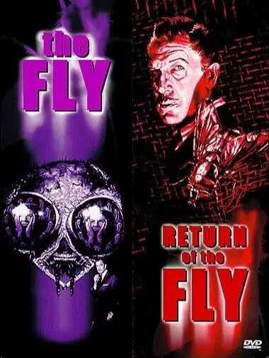 THE FLY COLLECTION  (1958-59) Vincent Price - DVD Public Domain DVD NO CASE