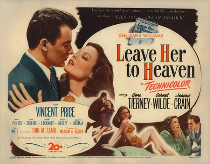 LEAVE HER TO HEAVEN (1945) Vincent Price - Public Domain Movie DVD NO CASE