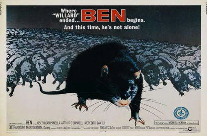 BEN  (1972) Lee Montgomery, Public Domain DVD NO CASE RARE !