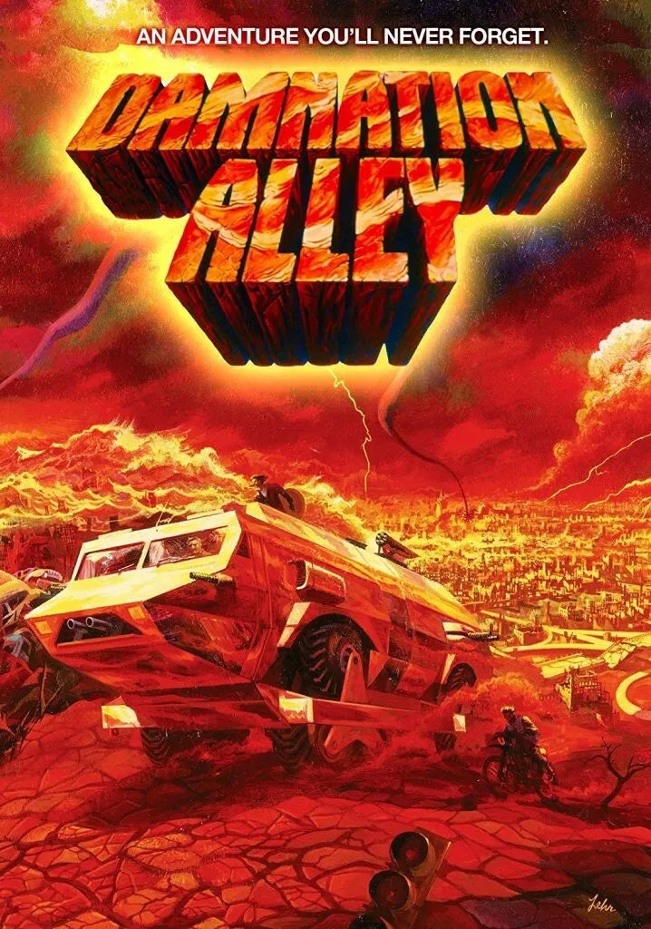 DAMNATION ALLEY (1977) Jan-Michael Vincent, Public Domain DVD NO CASE