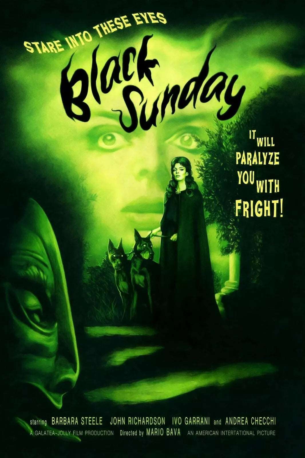 BLACK SUNDAY (1960) John Richardson, Barbara Steele - Public Domain DVD NO CASE