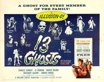 13 GHOSTS (1960) Donald Woods, Public Domain DVD NO CASE