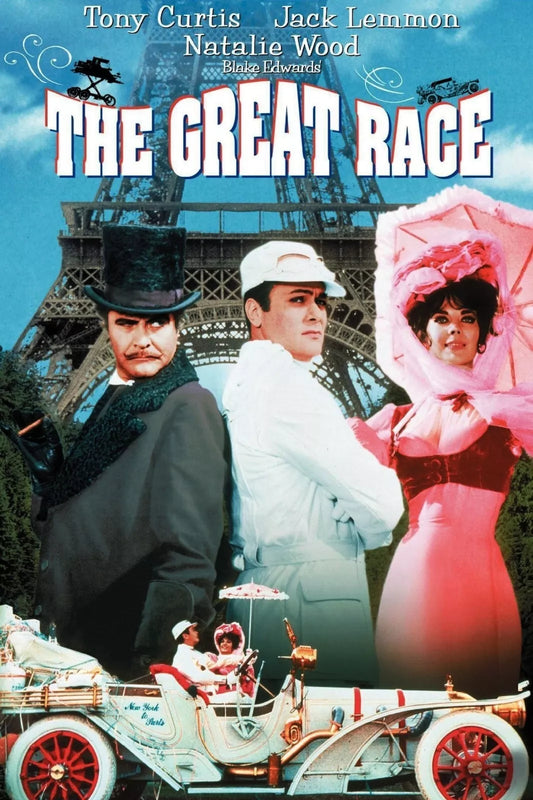 THE GREAT RACE (1965) Jack Lemmon,Tony Curtis,Natalie Wood,Peter Falk - Public Domain Movies DVD NO CASE