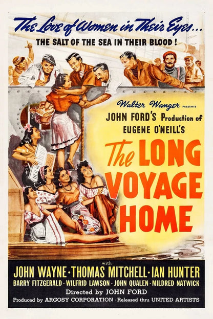 THE LONG VOYAGE HOME (1940) John Wayne, Barry Fitzgerald, Ian Hunter, Wilfred Lawson - Public Domain DVD NO CASE
