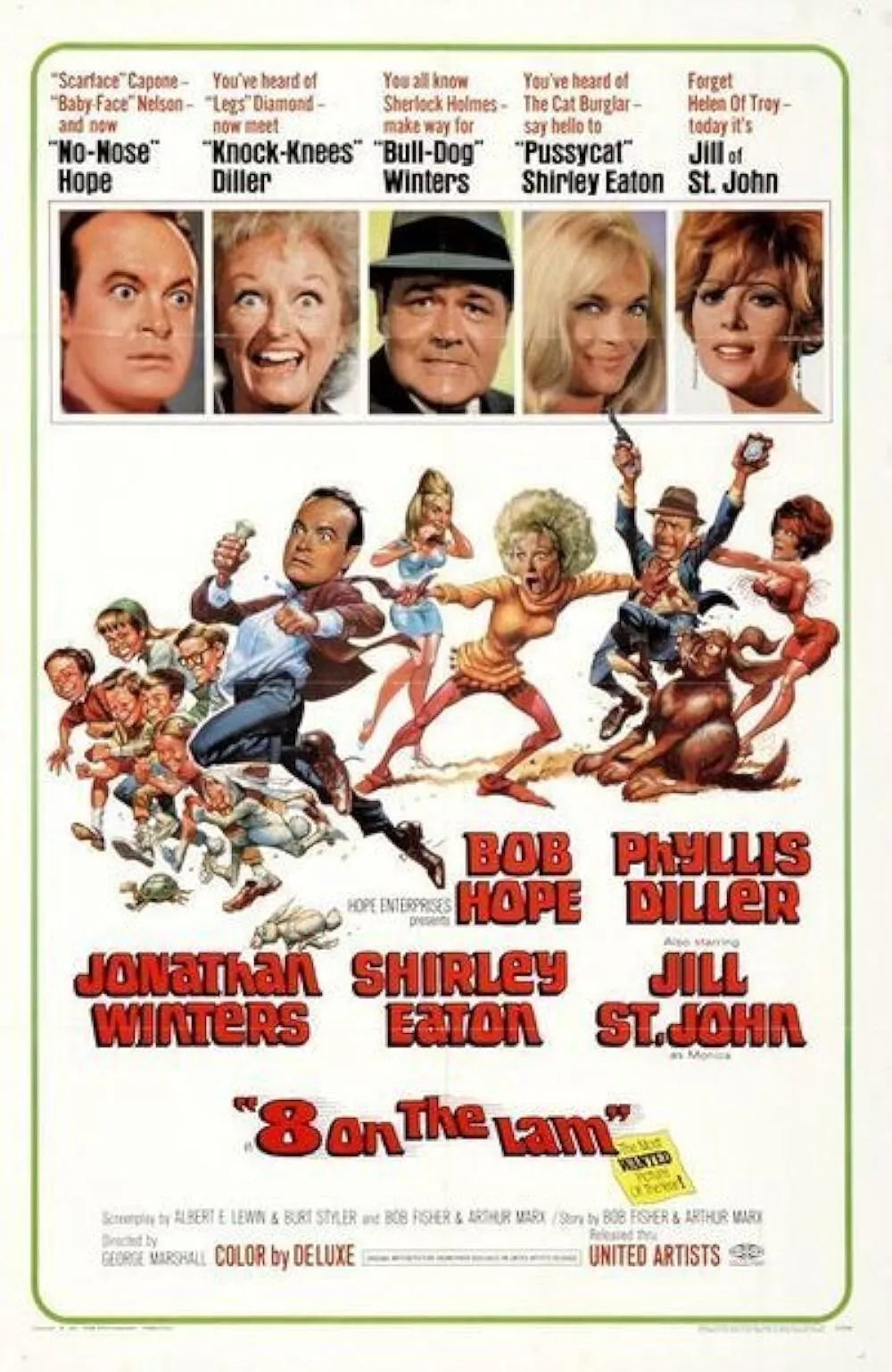 EIGHT ON THE LAM (1967) Bob Hope, Phyllis Diller -  Public Domain DVD NO CASE