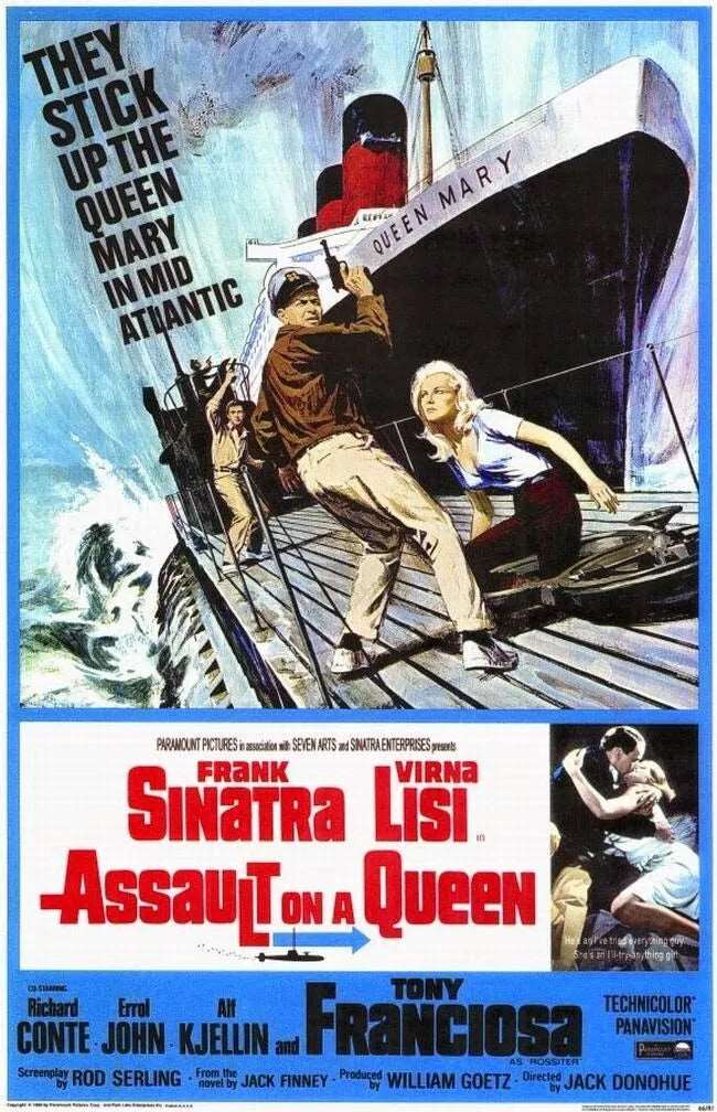 ASSAULT ON A QUEEN  (1966)  Frank Sinatra - Public Domain DVD NO CASE