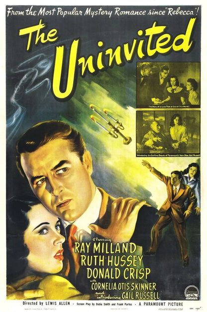 THE UNINVITED (1944) Ray Milland,Roderick Fitzgerald, Ruth Hussey - Public Domain DVD NO CASE