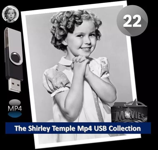 Shirley Temple - MP4 USB Collection 22 Public Domain Movies