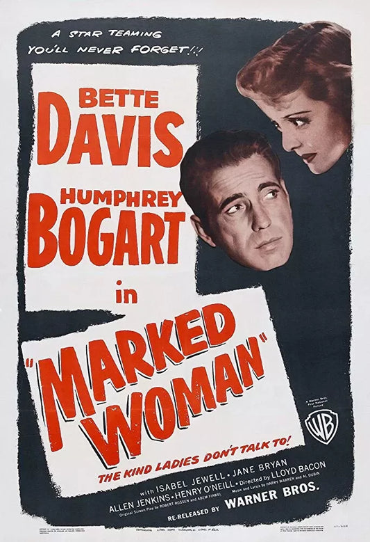 MARKED WOMAN (1937) BETTE DAVIS - DVD, Public Domain DVD NO CASE