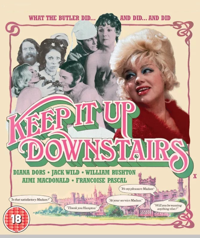 KEEP IT UP DOWNSTAIRS (18) Diana Dors, Jack Wild - PUBLIC DOMAIN DVD ONLY NO CASE