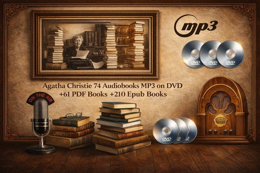 AGATHA CHRISTIE - 74 Radio Shows MP3 on DVD +61 PDF BOOKS +210 EPUB BOOKS