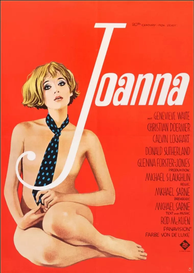 JOANNA  (1968) Donald Sutherland - Public Domain DVD NO CASE