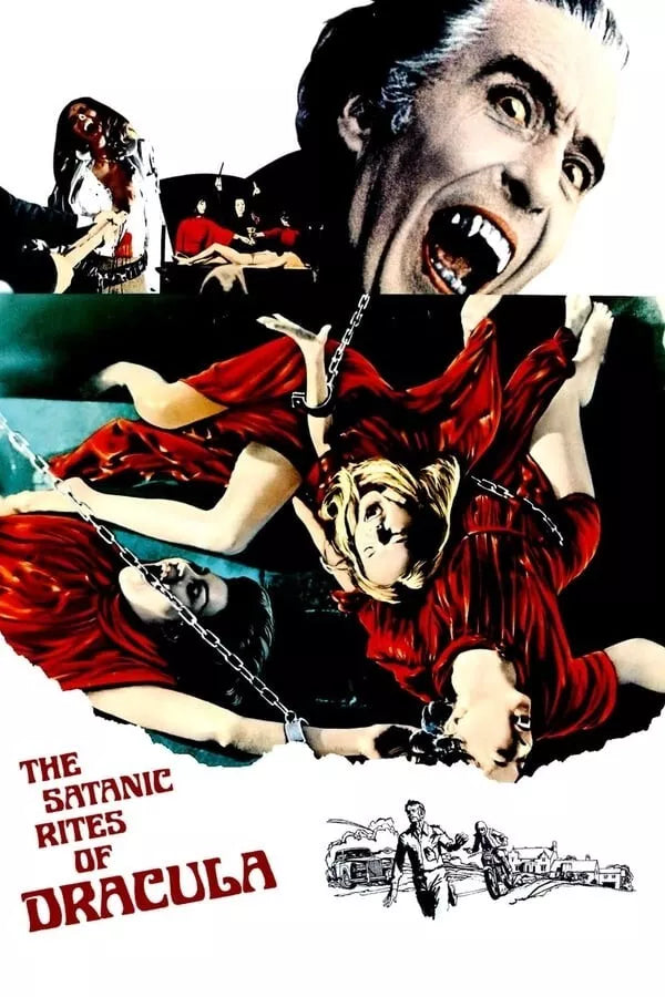 THE SATANIC RITES OF DRACULA (1973) Christopher Lee,Peter Cushing,Joanna Lumley,Michael Coles,Richard Vernon,William Franklyn,Freddie Jones - PUBLIC DOMAIN DVD ONLY NO CASE