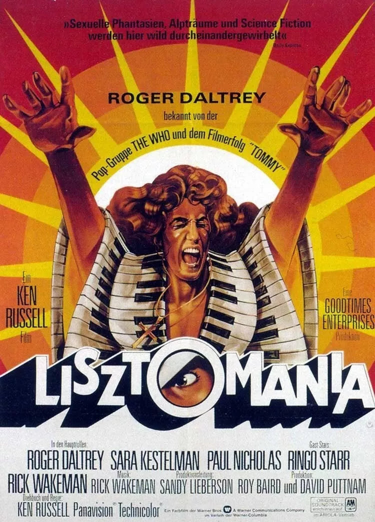 LISTOMANIA (1975) Roger Daltrey, Ringo Star - Public Domain DVD NO CASE