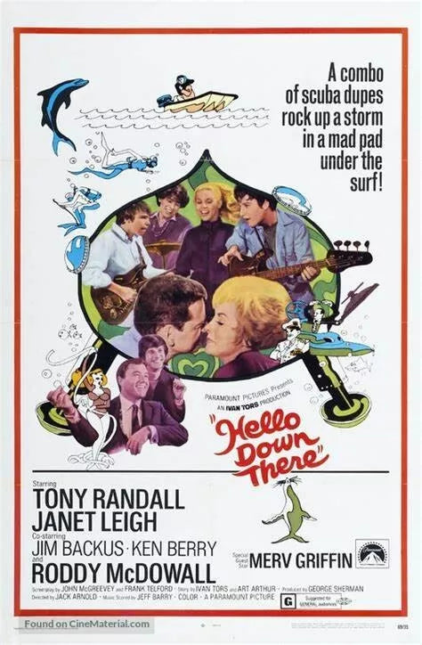 HELLO DOWN THERE (1969) Tony Randall - Public Domain DVD NO CASE