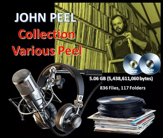 JOHN PEEL - Various Peel - Retro Old Time Radio Shows MP3  X2 DVDROM's