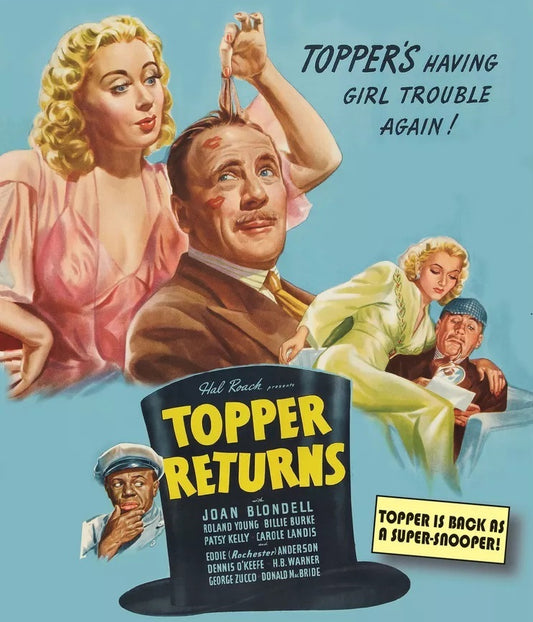 TOPPER RETURNS (1941) Joan Blondell, Roland Young - Public Domain DVD NO CASE