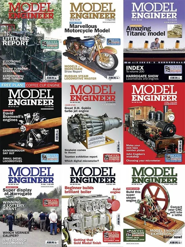 MODEL ENGINEER MAGAZINE - 1822 ISSUES ON PDF FORMAT ON USB