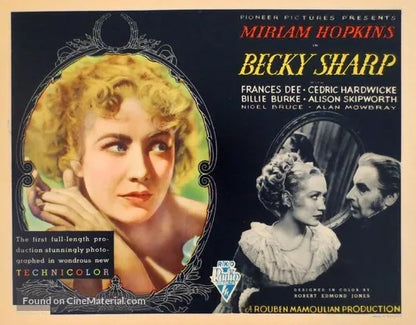 BECKY SHARP (1935) ALAN MOWBRAY, Public Domain DVD NO CASE