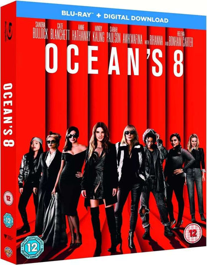 OCEAN'S 8 - (Sandra Bullock) (Anne Hathaway) - BLU-RAY - NEW SEALED - FREE POST