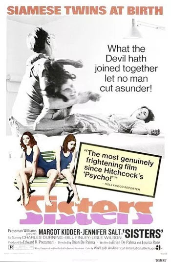 SISTERS (1972) Margot Kidder and Lisle Wilson - Public Domain DVD NO CASE