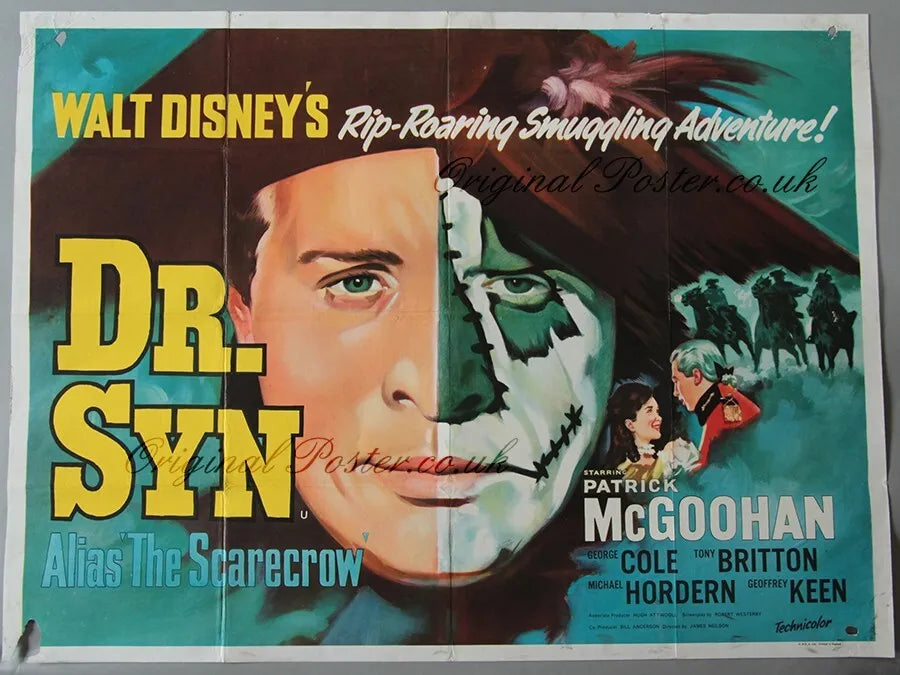 Dr. Syn Alias The Scarecrow (1963) - DVD, Public Domain DVD NO CASE