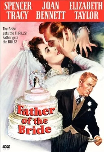 FATHER OF THE BRIDE (1950) Elizabeth Taylor - Public Domain Movie DVD NO CASE