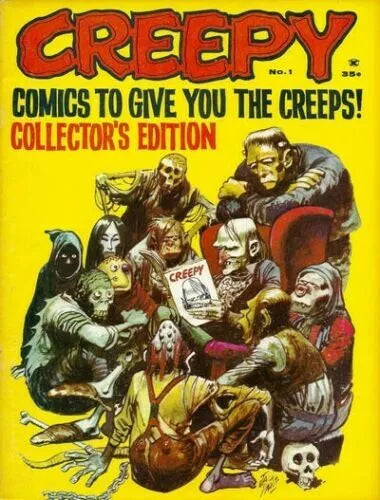CREEPY - COMPLETE ISSUE RUN 1-146 PLUS 5 ANNUALS COMICS CBR Format ON USB (Copy)