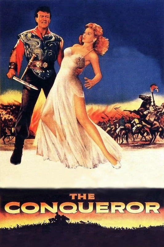 THE CONQUEROR (1956)  John Wayne,Susan Hayward  - Public Domain Movie DVD NO CASE