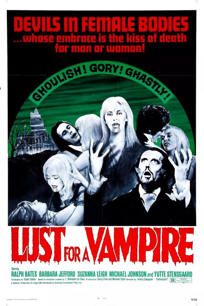 LUST FOR A VAMPIRE  (1971) Ralph Bates,Suzanna Leigh - Public Domain DVD NO CASE