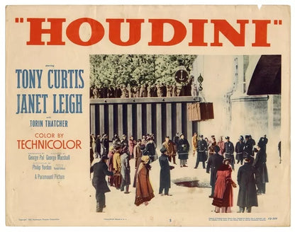 HOUDINI  (1953) TONY CURTIS - JANET LEIGH - Public Domain DVD NO CASE