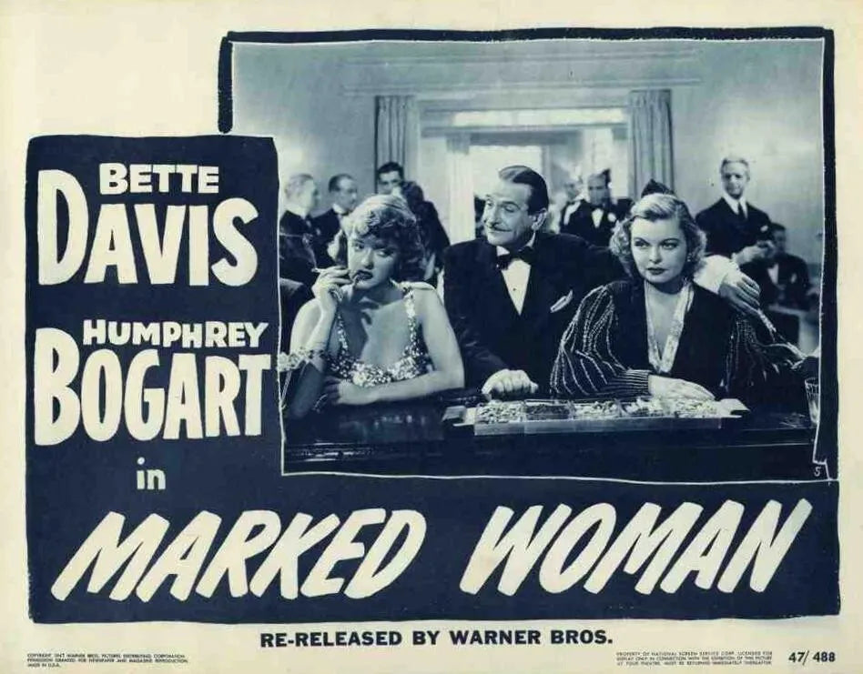 MARKED WOMAN (1937) BETTE DAVIS - DVD, Public Domain DVD NO CASE