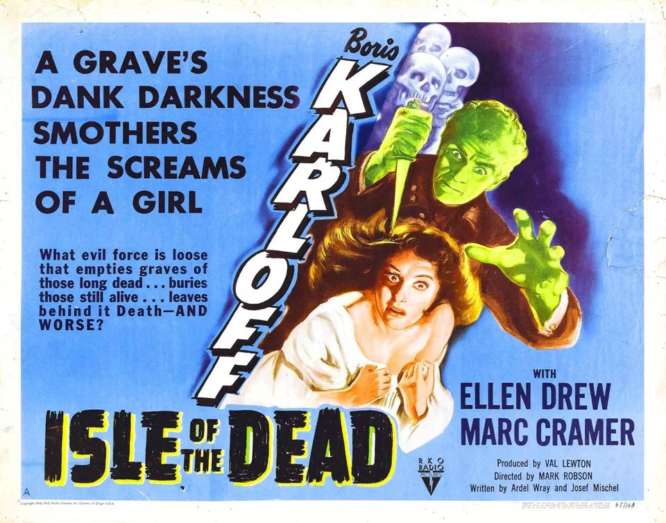 ISLE OF THE DEAD  (1945) Boris Karloff - Public Domain DVD NO CASE