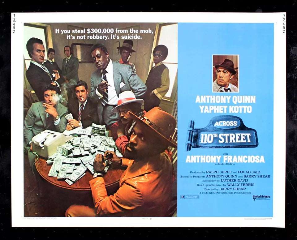 Across 110th Street (1972) Anthony Quinn - Public Domain DVD NO CASE