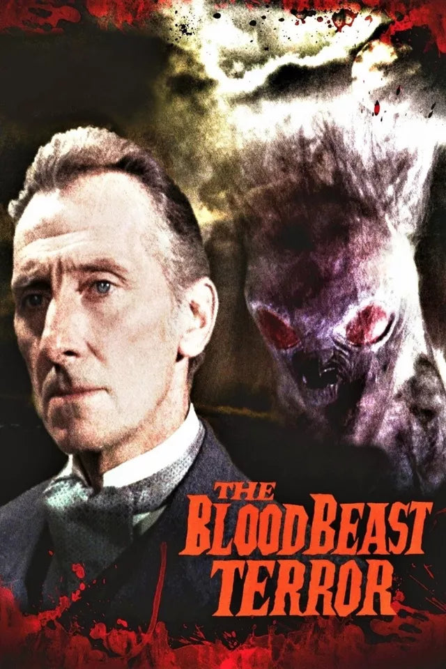 THE BLOOD BEAST TERROR (1968) Peter Cushing - DVD, Public Domain DVD NO CASE