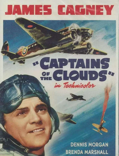 "Captains of The Clouds" (1942) James Cagney, Public Domain DVD NO CASE