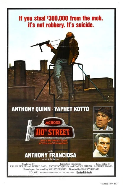 Across 110th Street (1972) Anthony Quinn - Public Domain DVD NO CASE