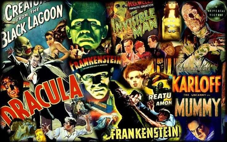 155 Horror & Sci-fi Public Domain Movies MP4 USB Collection