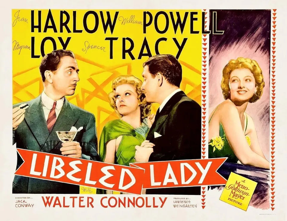 LIBELED LADY (1936) Bette Davis - Franchot Tone - Public Domain DVD NO CASE