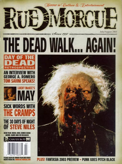 RUE MORGUE - 171 RETRO HORROR MAGAZINES PDF Format ON DVDROM