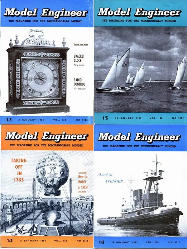 MODEL ENGINEER MAGAZINE - 1822 ISSUES ON PDF FORMAT ON USB