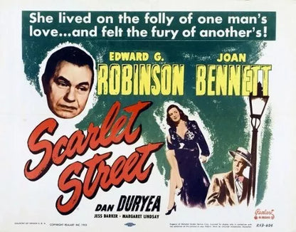 SCARLET STREET - 1945 - Edward G Robin - Public Domain DVD NO CASE