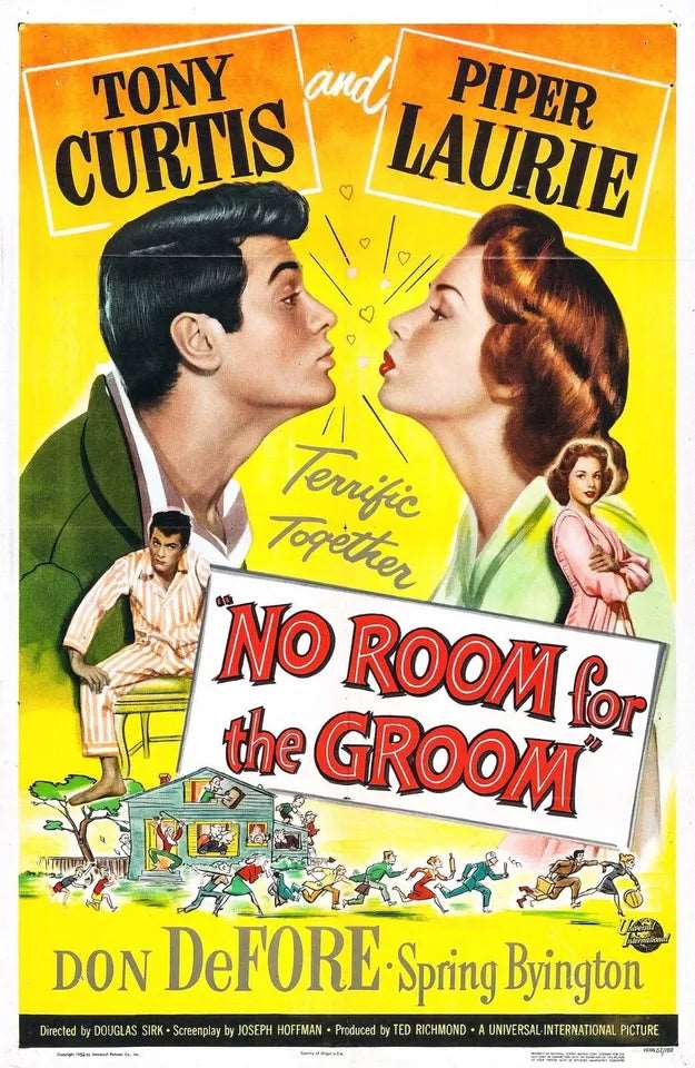 "NO ROOM FOR THE GROOM" (1952)  Tony Curtis - Public Domain DVD NO CASE