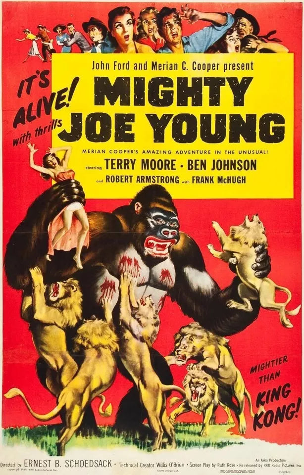 MIGHTY JOE YOUNG  (1949) - Ben Johnson, Frank Mchugh - Public Domain DVD NO CASE