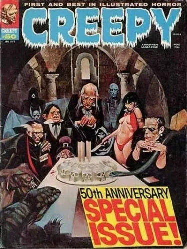 CREEPY - COMPLETE ISSUE RUN 1-146 PLUS 5 ANNUALS COMICS CBR Format ON USB (Copy)